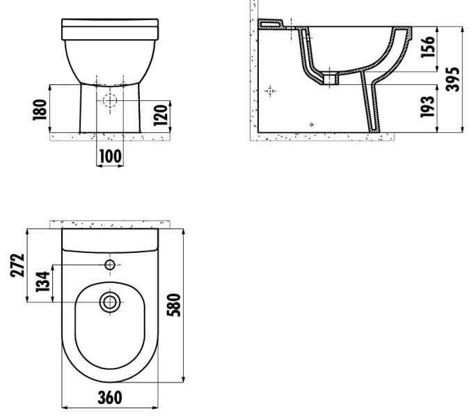 DAINO Back to Wall Bidet  SP1318